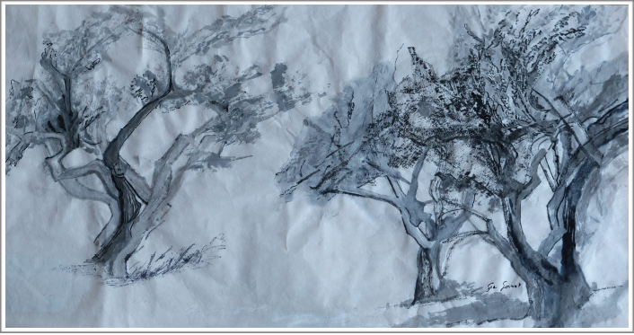 Encre de Chine sur papier